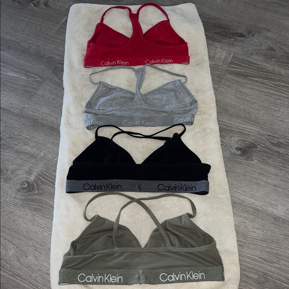 Calvin Klein Bra Collection - Red, Gray, Black, Olive - Picture 3 of 3